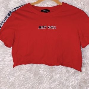 Red H&M Crop Top